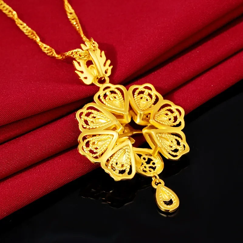 Pure Copper Gold-plated Peacock Pendant Korean Fashion Gold-plated Pendant Ladies Jewelry Jewelry
