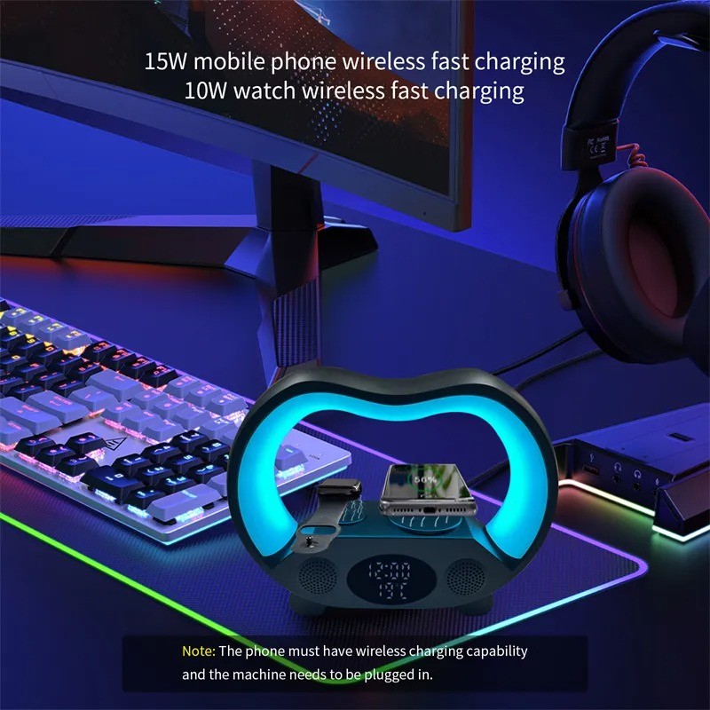 6 In 1 Smart Remote Control Bluetooth Ambience Intelligent LED Table Lamp