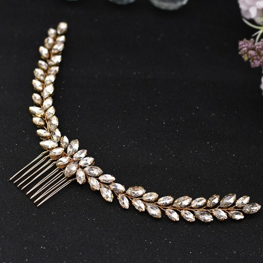 Simple Wind Angel's Wings Hair Ornaments Bride's Headdress Diamond Hair Combs