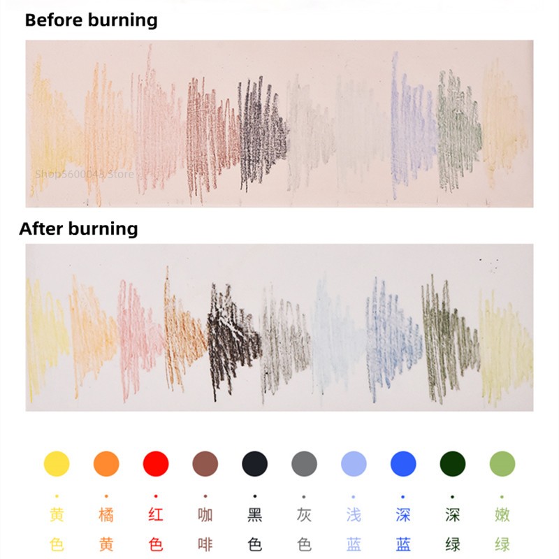 10 Boxes Colors/Set Pottery Art Underglaze Color Pencil Box - DIY Ceramic Hand Painted Glaze Chalk Pottery Painting and Coloring Tools