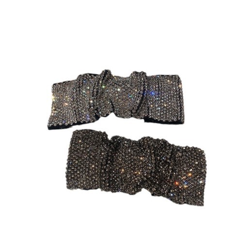 New Hot Rhinestone Full Diamond Pleated BB Clip Word Clip For Women