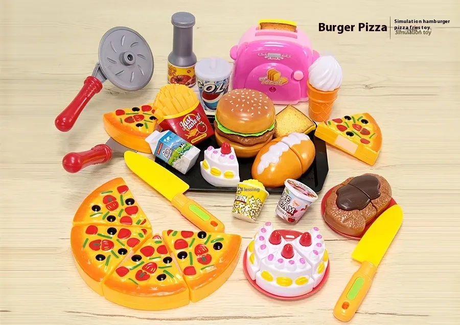 Children's French Fries Hamburger Set Play House Toys