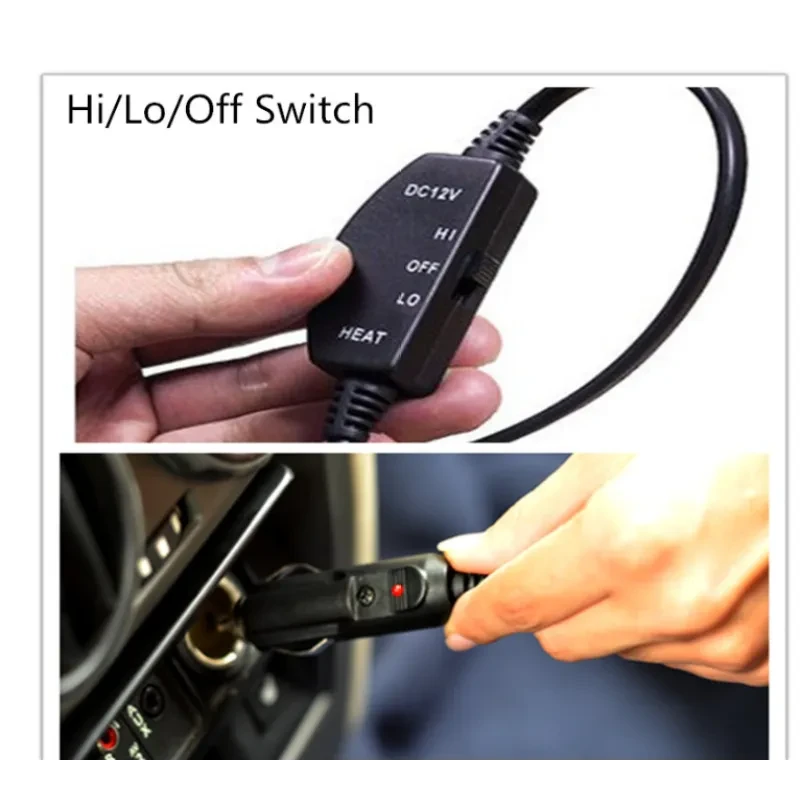 Explosion red plaid series warm 12v car heating blanket for autumn and winter season