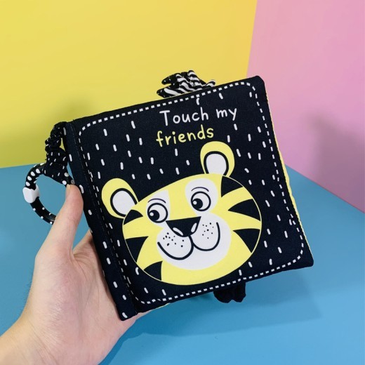 Red New Style Black Scene Babies' Cloth Book