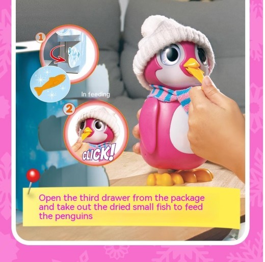 Plastic Cute Little Penguin Simulation Electric Children's Cartoon Plastic Pet Toys