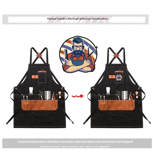 Free Size Male And Female Hair Stylist Work Clothes Small Apron