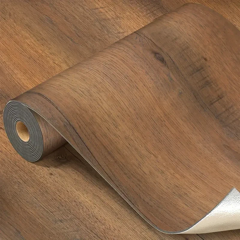 1 Roll 300CM/118in Thickened Self-Adhesive Vinyl Flooring