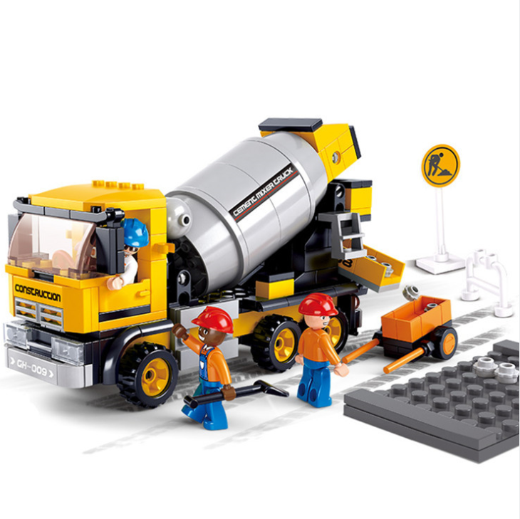 Cement mixer toy