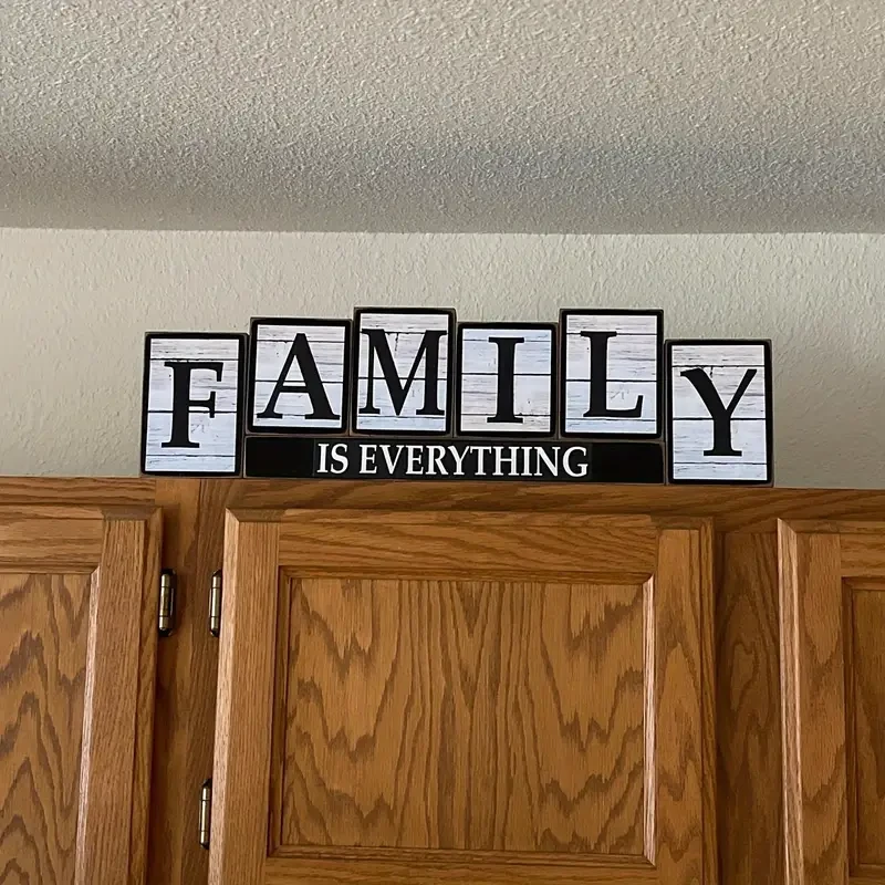 Rustic Wooden 1pc Family Sign