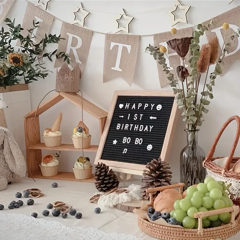 Felt Letter Board Sign with Letters
