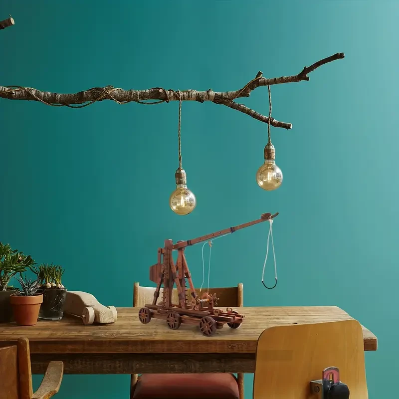 Medieval Siege Catapult Puzzle Toy: 3D Wooden Interactive Model