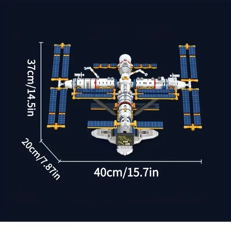 1126+ Pieces for Assembling The Tiangong Space Station