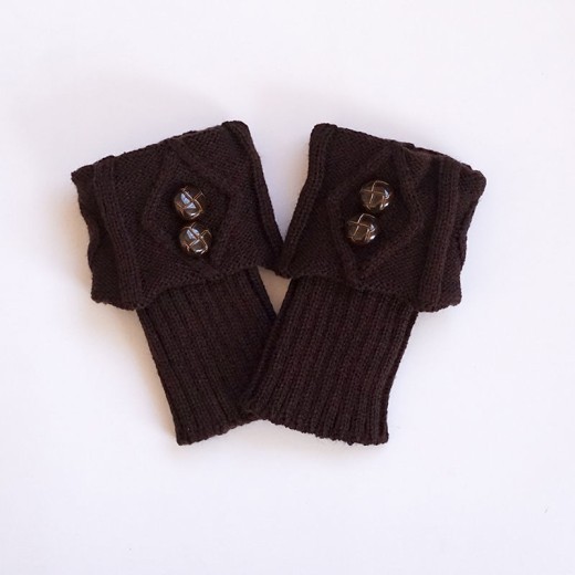 Fashion Button Warm Foot Sock