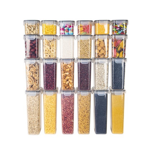 Cereals Kitchen Snacks Refrigerator Storage Box 24-piece Set