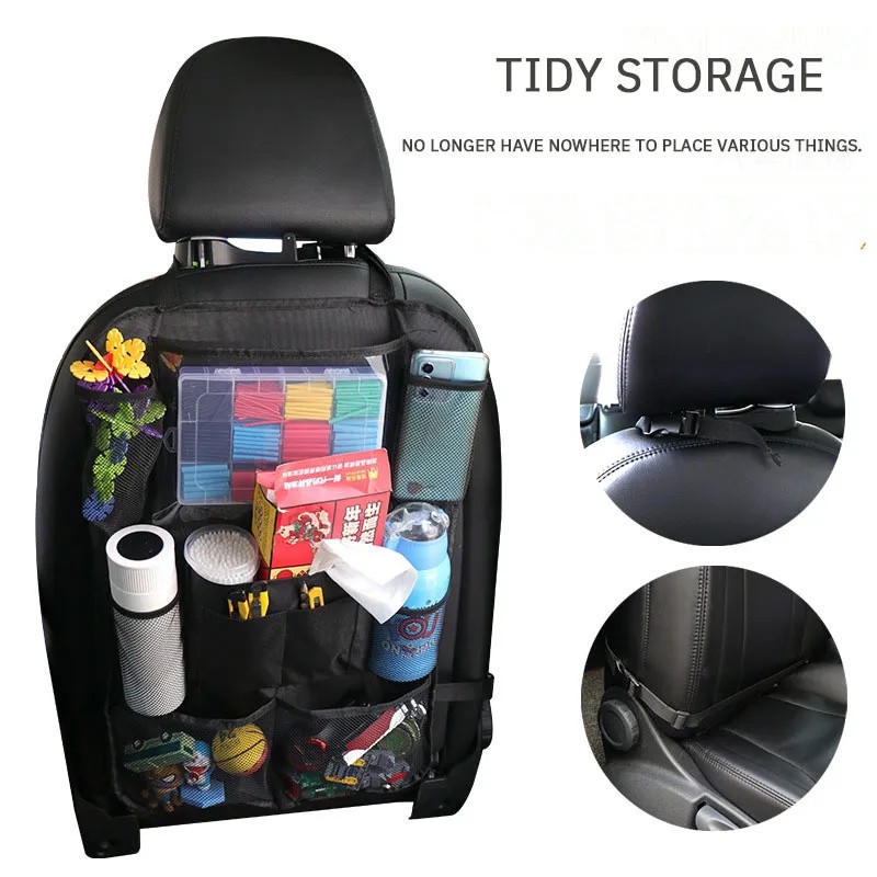 Large Capacity Vehicle Mounted Multifunctional Car Seat Back Storage Bag - Portable and Practical Classified Storage Solution