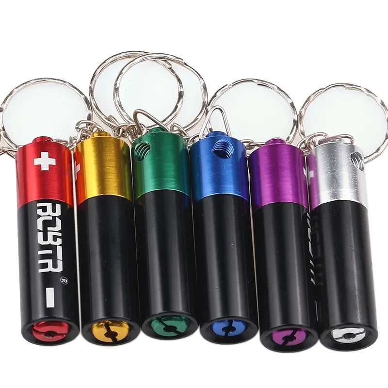 Mini Battery Shaped Pipe Filter With Keychain