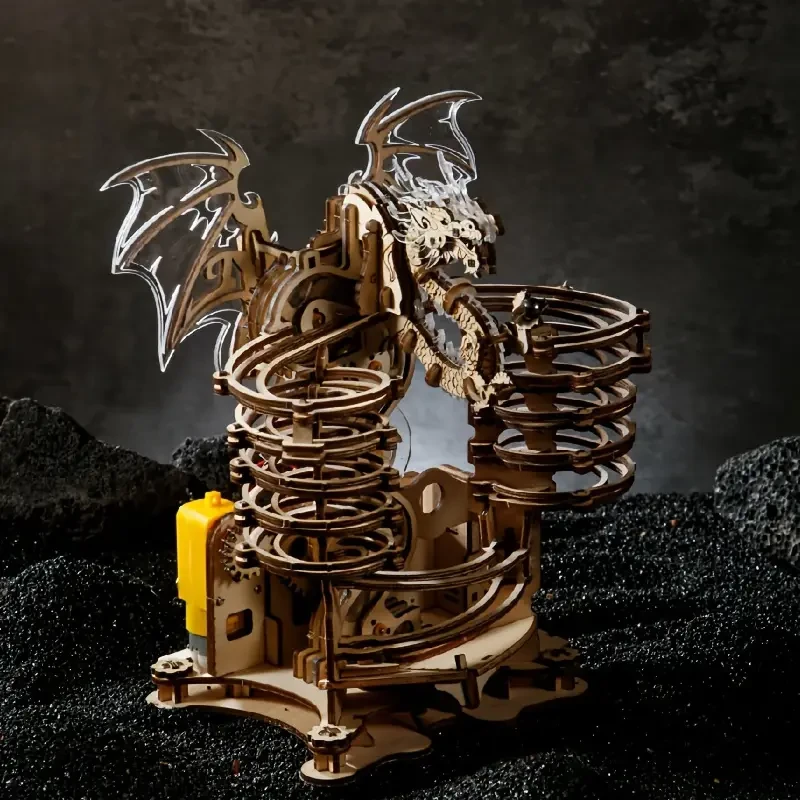 3D Wooden Puzzles for Adults Dragon Model Kit