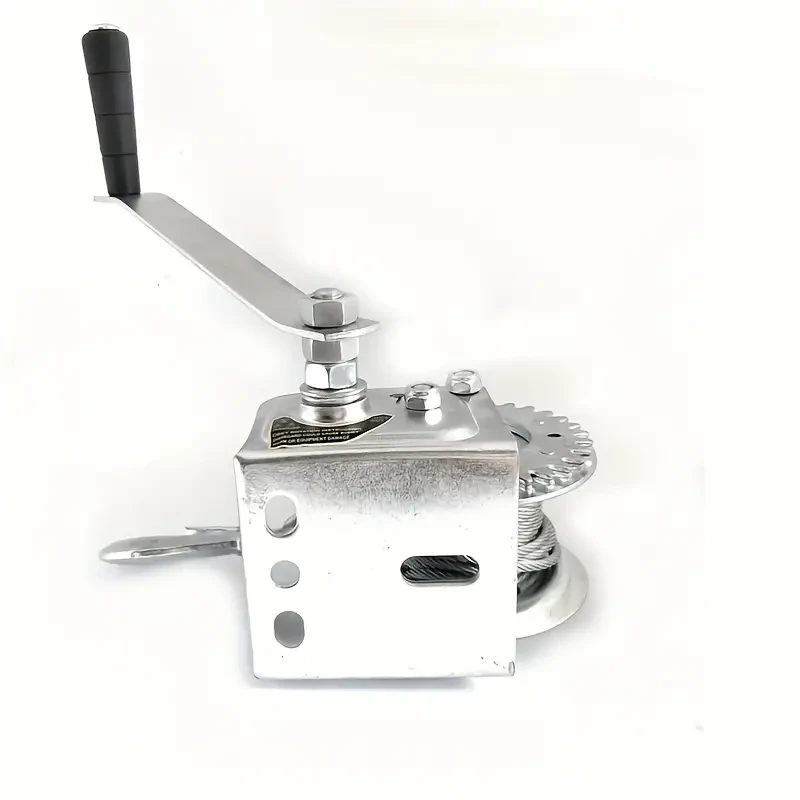 Heavy-Duty Hand Winch, 272.16KG Load Capacity, Manual Right