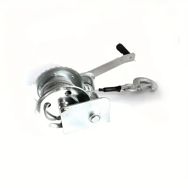 Heavy-Duty Hand Winch, 272.16KG Load Capacity, Manual Right