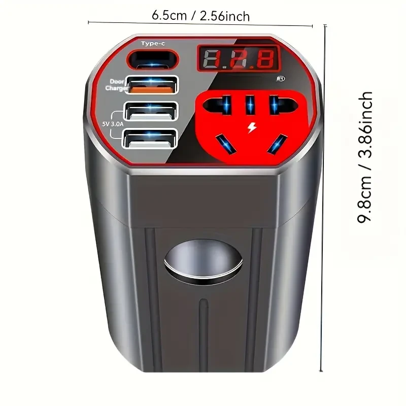 Vehicle-mounted inverter 12V24V Universal to 220V truck power outlet car charging inverter