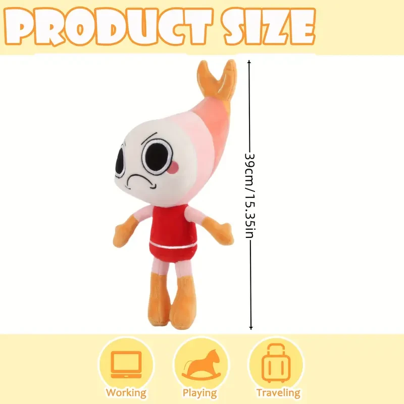 38.99cm Dandy's World Plush Shrimpo Toy