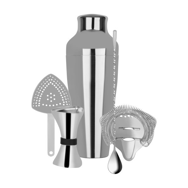 Cocktail Set 5pc Stainless Steel - Zanzi