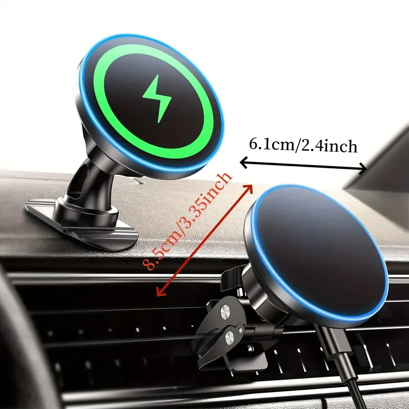 [Magnetic Wireless Car Charger] 15W Magnetic Wireless Car Charger