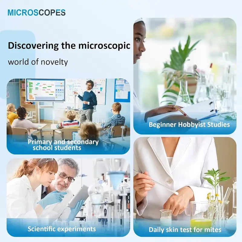 Biological Optical Metal Desk Microscope with Observation Kit