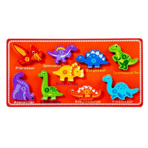 Spanish Russian Children's Wooden Velcro Tear And Pull Puzzle Grab Board