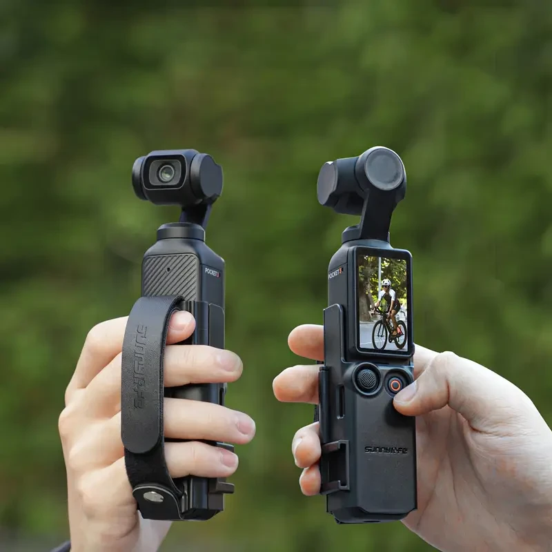 1 Set Portable Anti-Drop Strap + Cold Boot Extension Handle Kit for DJI Pocket 3 (Not Included)