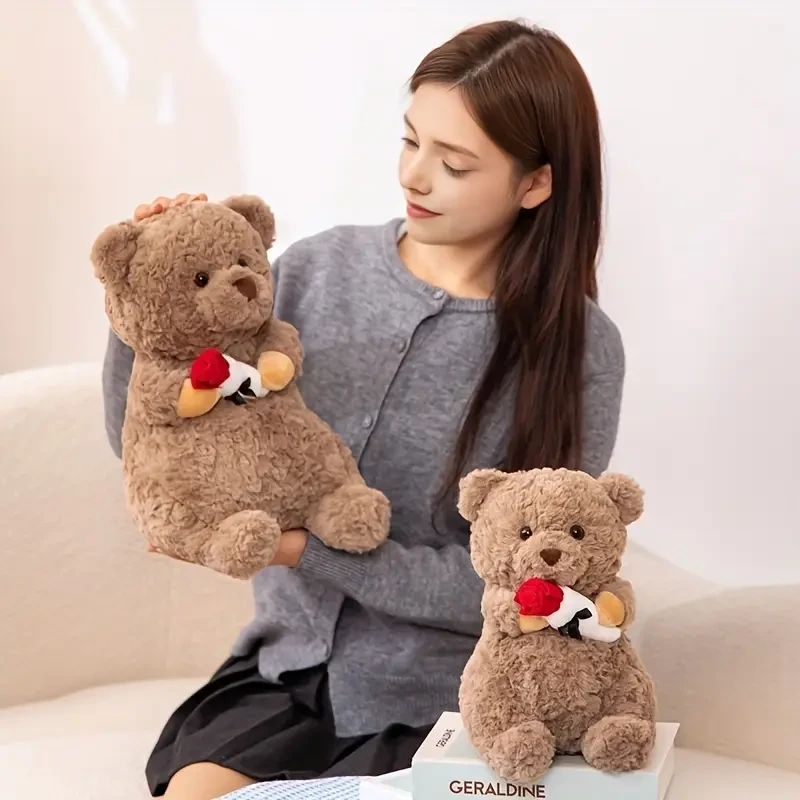 Cute Simulate Rose Teddy Bear