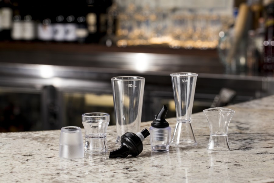 Triangular Jigger Polycarbonate 15/30ml 12pk - Tru-Pour