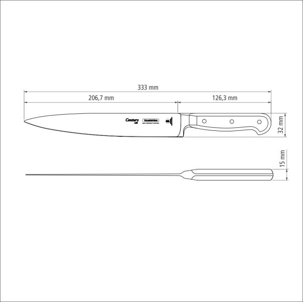 Century Forged Carving Knife 8", 20cm - Tramontina