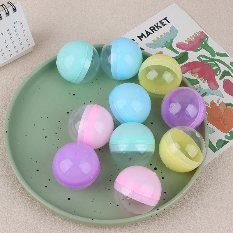 Promotion 10Pcs 45MM Colorful Plastic Toy Capsule Surprise Balls