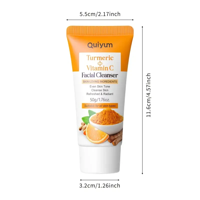 Quiyum Turmeric Vitamin C Facial Cleanser 1.76oz