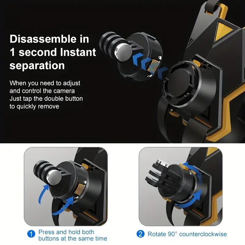 PULUZ Magnetic Quick Release Motorcycle Helmet Chin Strap Mount (Black)