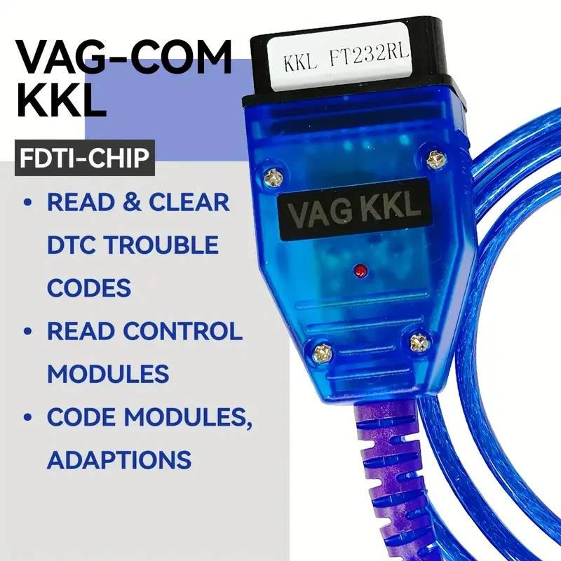 VAG KKL Cable VAG COM Scanner OBD2 USB Diagnostic Cable VAG