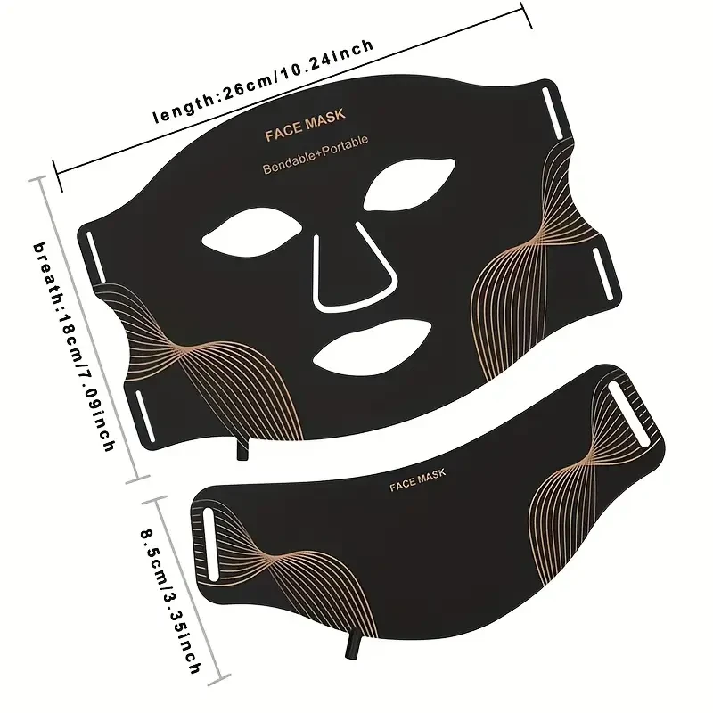 ELON-YC Rechargeable 7-Color LED Facial & Neck Mask