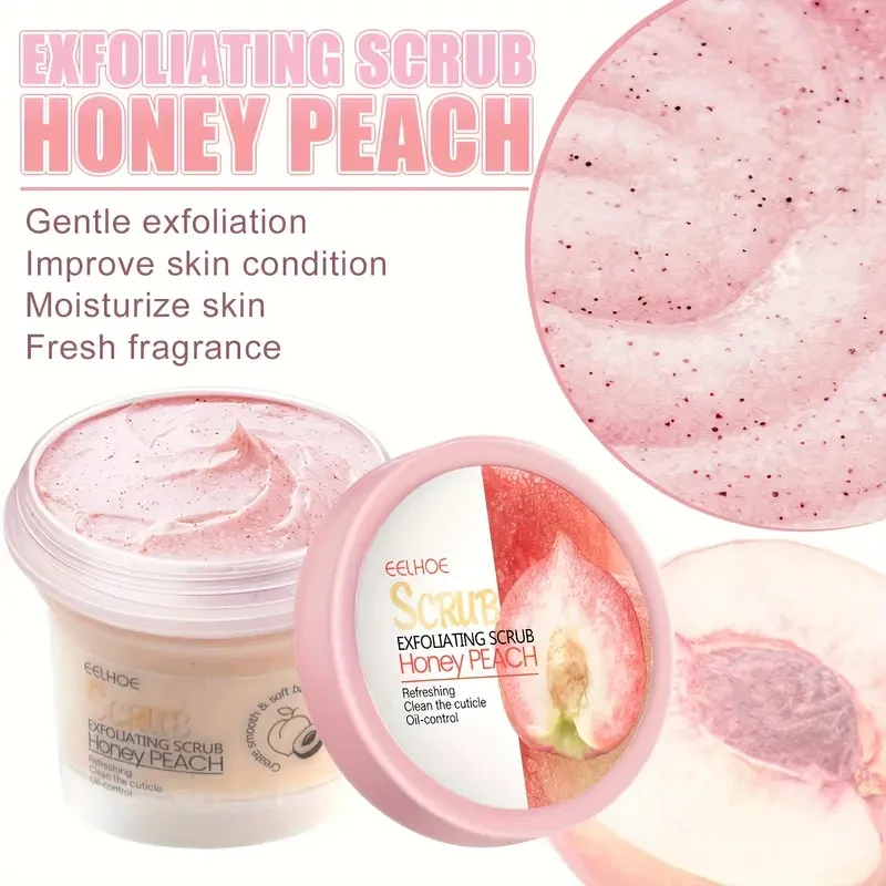 EEHOE Honey Peach Body Scrub Cream (3.53oz)