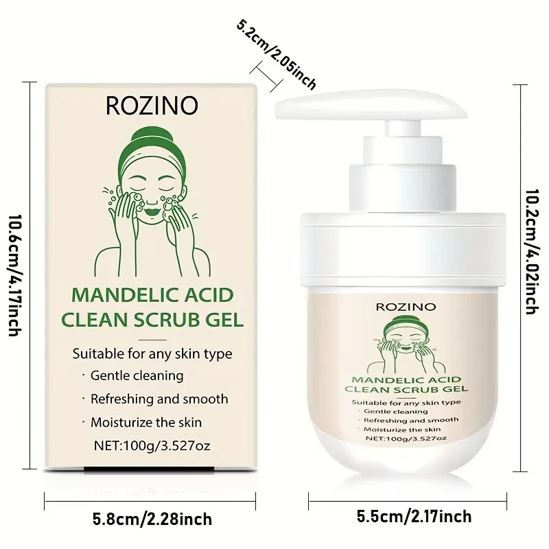 Almond Acid Cleansing Scrub Gel in a Pump Format