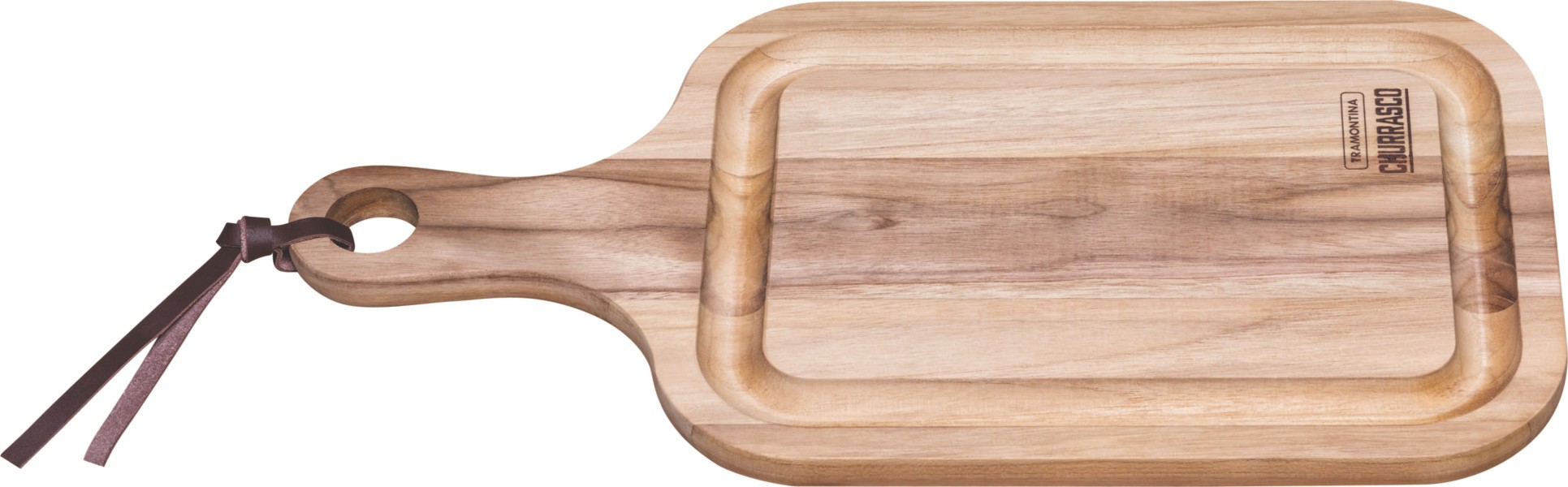 Cutting Board with handle, Teak wood 460x230mm - Tramontina
