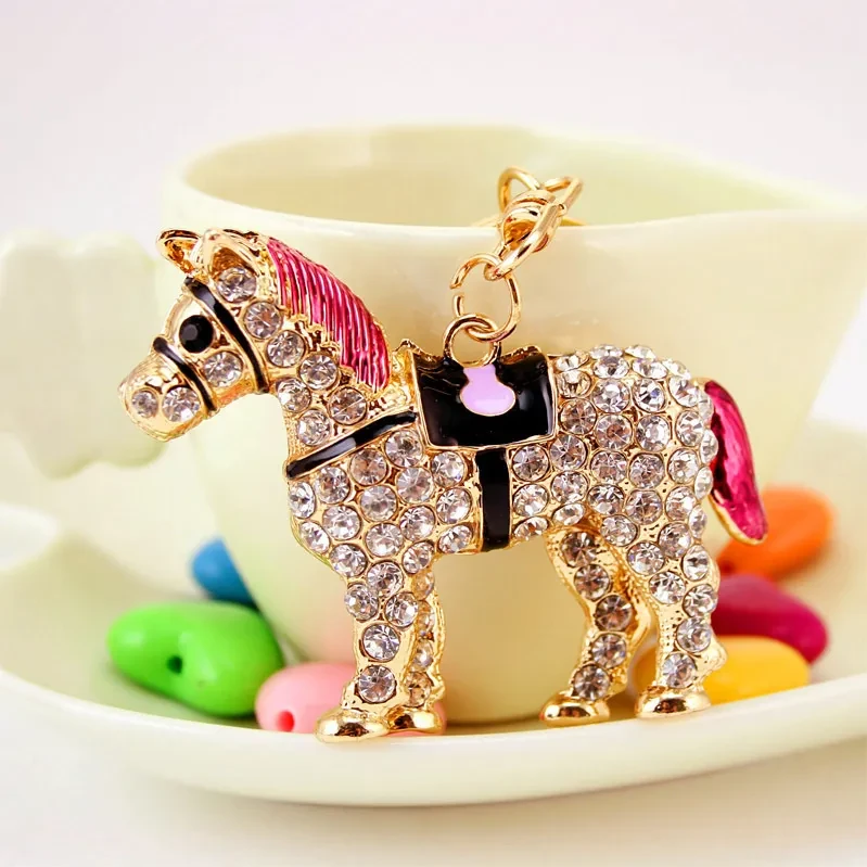 Color Steed Keychain Key Chain Metal Pendant