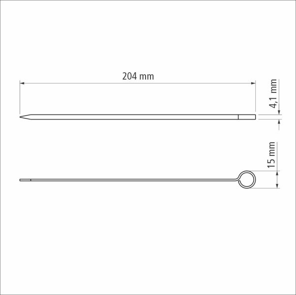Churrasco Skewer 20cm 6 Piece Set  - Tramontina