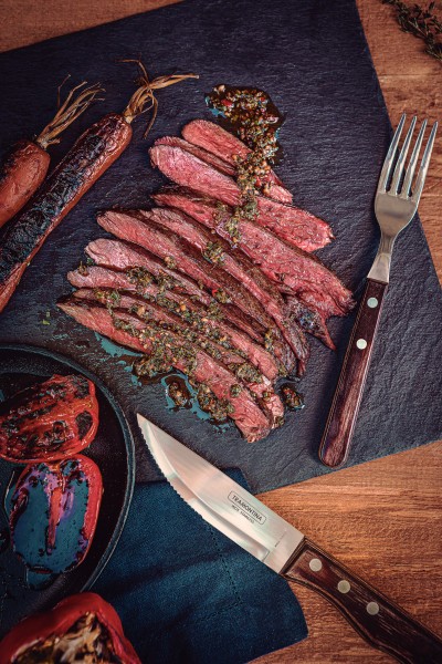 Churrasco Jumbo Steak Cutlery 12 Piece Set - Brown - Tramontina