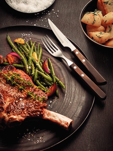 Churrasco Spanish Steak Cutlery 12 Piece Set - Brown - Tramontina