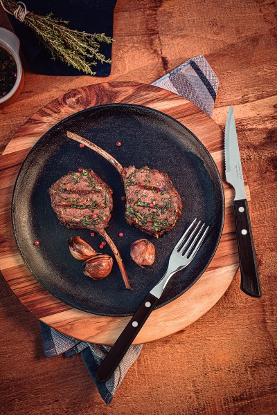 Churrasco Spanish Steak Cutlery 12 Piece Set - Brown - Tramontina