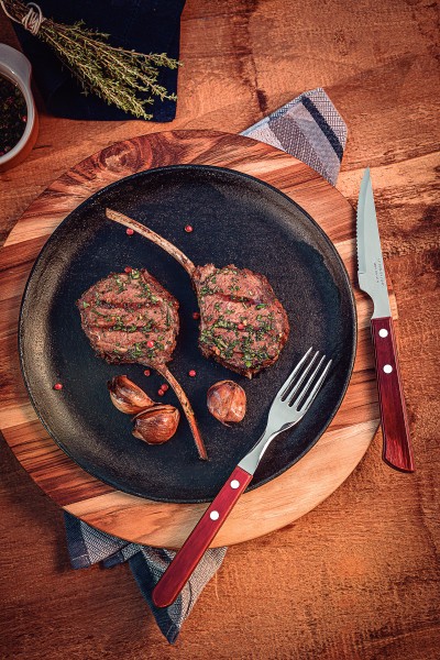 Churrasco Spanish Steak Cutlery 12 Piece Set - Red - Tramontina