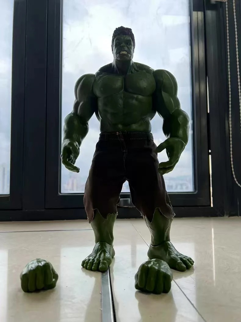 Large Size 42CM Marvel Legends Hulk Retro Series Movable Action Figure Model