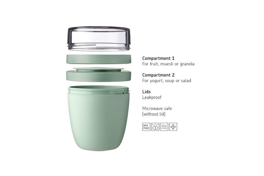 Lunch Pot Ellipse Nordic Blue - Mepal