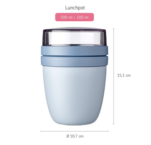 Lunch Pot Ellipse Nordic Blue  - Mepal